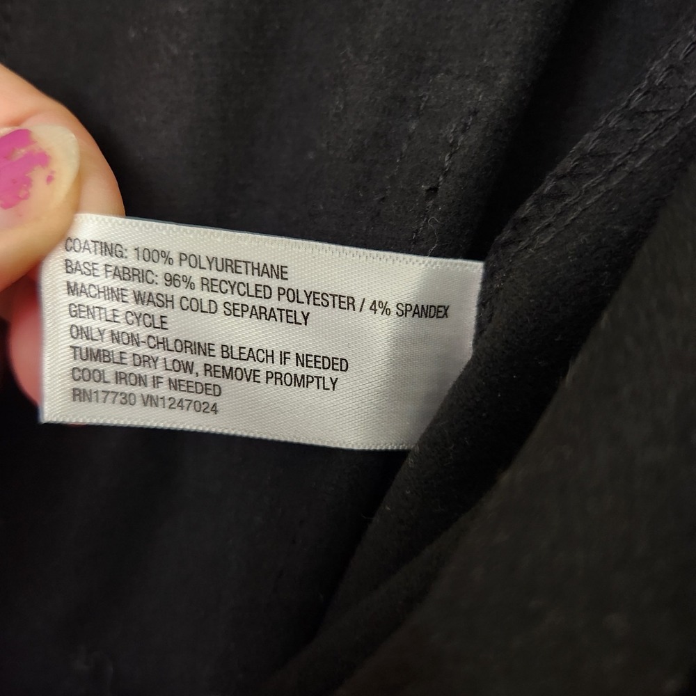 A New Day Women's Relaxed High Rise Ankle Faux-Croc Leather Pants 14 NWT - Picture 6 of 11